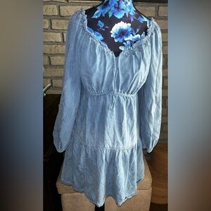 Chambray dress xs